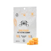 Heavy Hitters Sour Peach Fast Acting Gummies 100mg