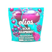 Sour Raspberry | Live Rosin Gummies | 100mg/10 Pieces |  Olio