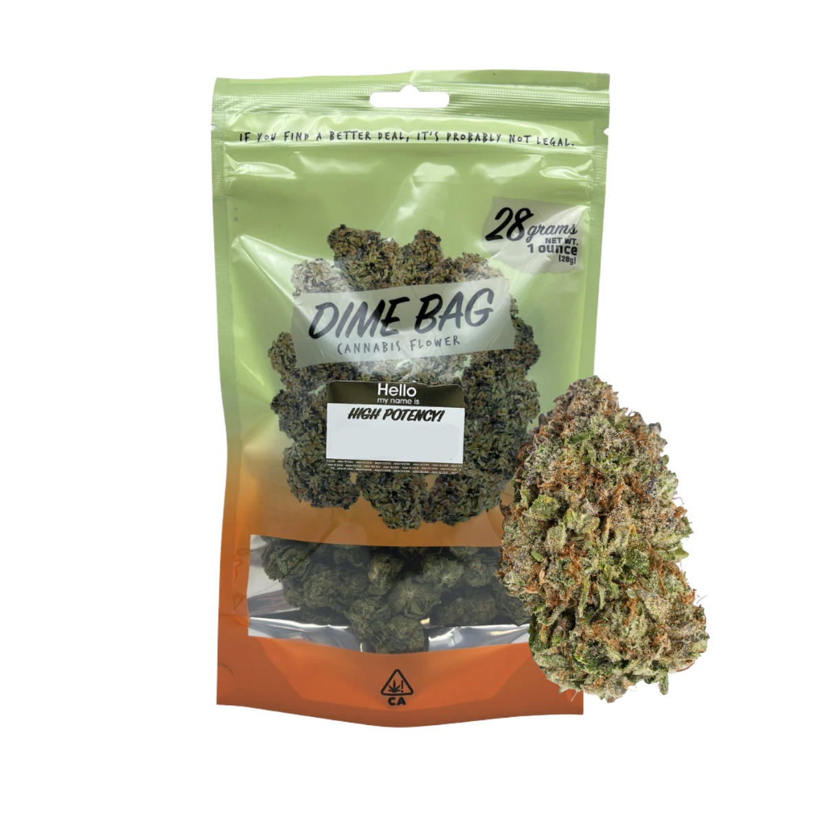 Dime Bag - Sour Strawberries (I) | 28g Greenhouse Flowers | Dime Bag Main Image