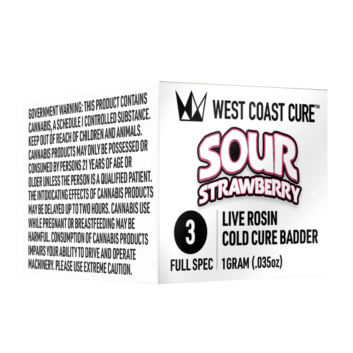 West Coast Cure - Sour Strawberry (H) | 1g Tier 3 Liver Rosin Cold Cure Badder | West Coast Cure Main Image