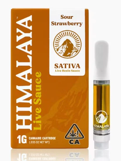 HIMALAYA - Himalaya 1g Sour Strawberry Live Sauce Cartridge Main Image