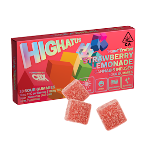 Highatus - Sour Strawberry Lemonade (S) | 10mg 10pk Sour Gummies | Highatus