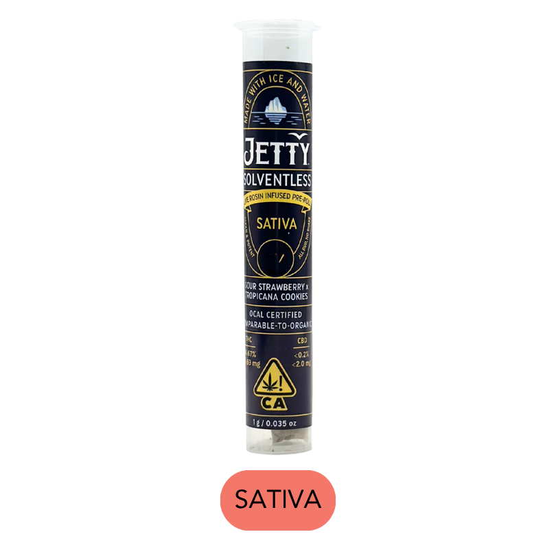 Solventless - Sour Strawberry x Tropicana Cookies - Infused Preroll - 1.0g