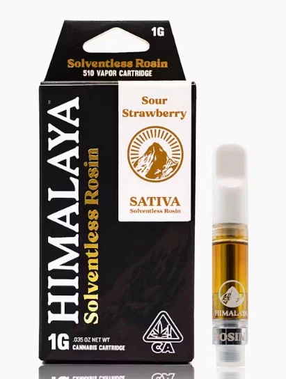 HIMALAYA - Himalaya 1g Sour Strawberry Live Rosin Cartridge Main Image