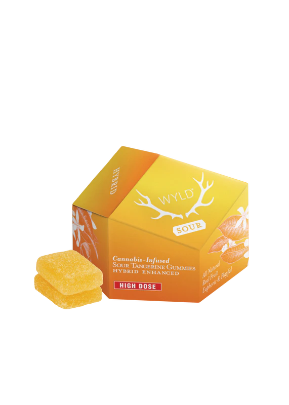 WYLD -  Wyld-Sour Tangerine-Hybrid-High Dose-10 Pieces-200mg Main Image