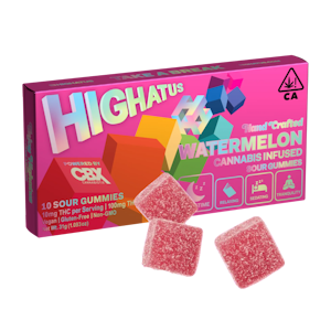 Highatus - Sour Watermelon (I) | 10mg 10pk Sour Gummies | Highatus