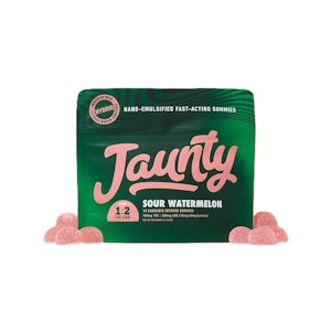Jaunty - Sour Watermelon | Gummies | 100mg/10 Pieces |  Jaunty