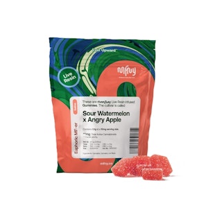 MFNY - Sour Watermelon x Angry Apple | Live Resin Gummies | 100mg/10 Pieces | MFNY