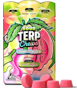 ABSOLUTE XTRACTS - [ABX] Terp Chews THC Gummies - 100mg - Sour Guava (H)