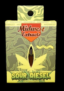 MIDWEST EXTRACTS - Midwest Extracts Sour Diesel 1g Cart