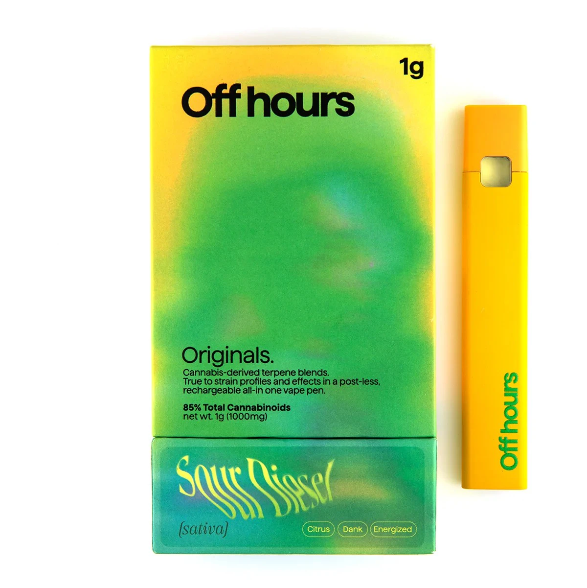 Off Hours - Off hours - Super Sour Diesel - AIO Vape - 1g Main Image