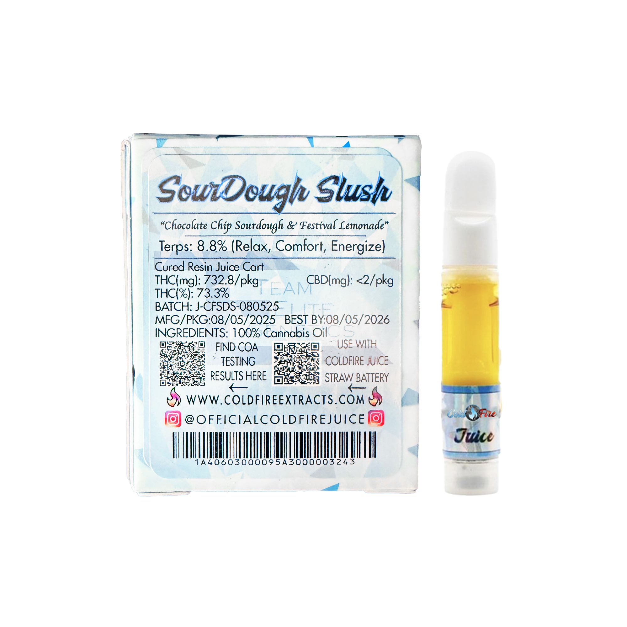 ColdFire x Team Elite Genetics SourDough Slush Juice Cartridge 1.0g