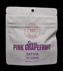 Sour Pink Grapefruit Gummies 4CT 200MG