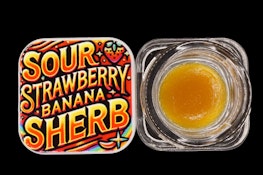Sour Strawberry Banana Sherbert 1g Jar