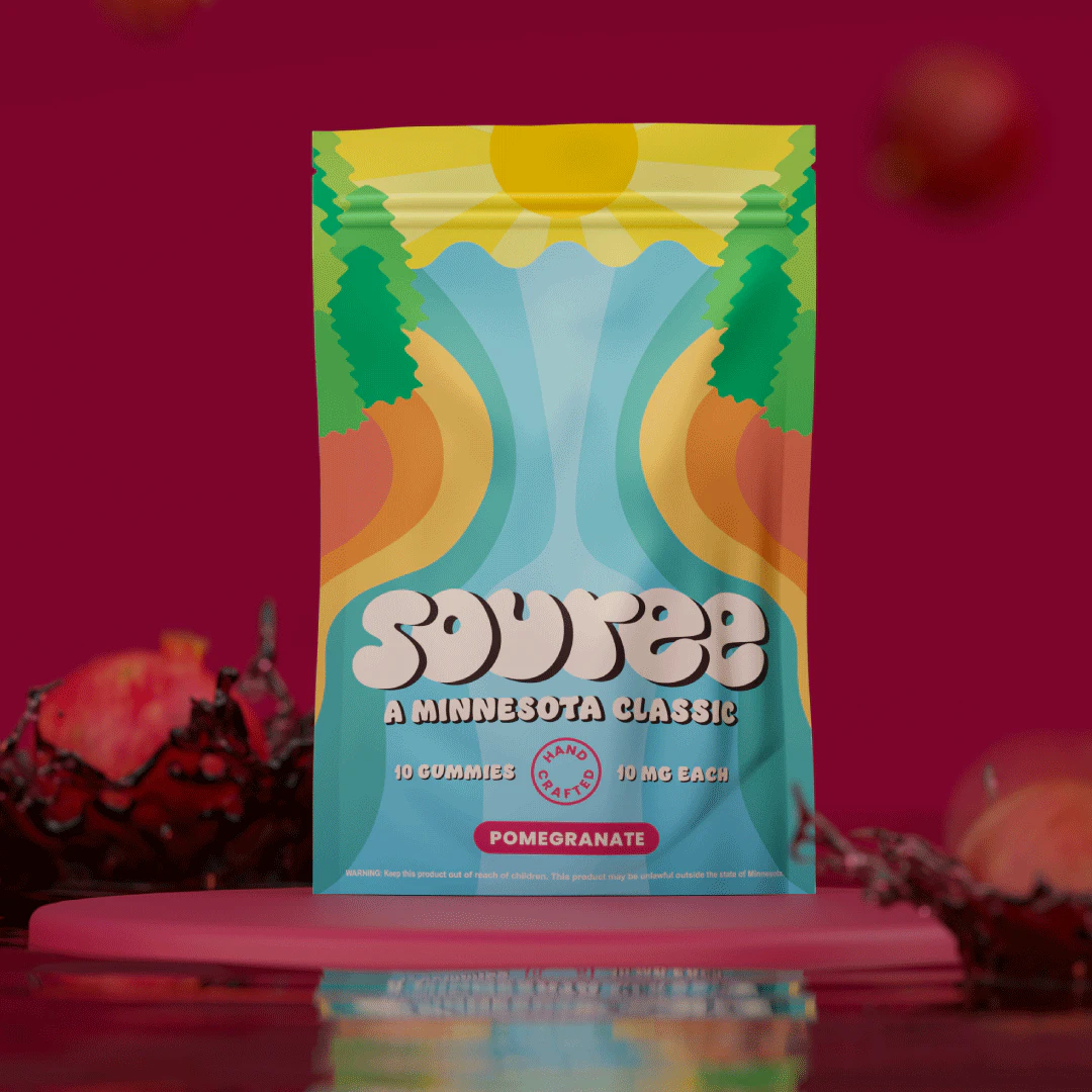 Souree - Gummies-EN | Souree | Pomegranate | 100mg | 10 ct Main Image