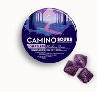 CAMINO - Camino-Deep Sleep-BlackBerry Dream-Sleep-Sours-10mg THC/10MG CBN/10MG CBD-20 Gummies-200mg