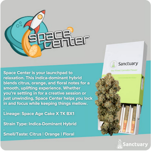 Sanctuary - Space Center PreRoll 5 Pack - 2.5g - SAN