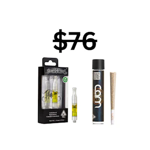 HEAVY HITTERS - Spark & Vape Sativa BUNDLE | 1x High Potency Vape + 1x Infused preroll | Heavy Hitters