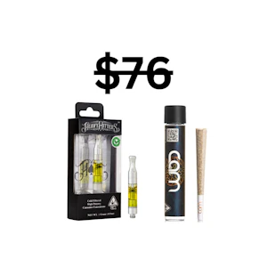 HEAVY HITTERS - Spark & Vape Hybrid BUNDLE | 1x High Potency Vape + 1x Infused preroll | Heavy Hitters
