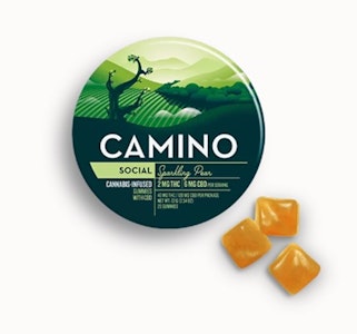 CAMINO - Camino-Sparkling Pear-Social-20 Gummies-2mg THC/6MG CBD