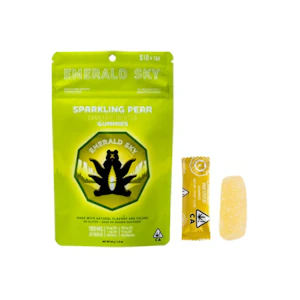 Emerald Sky - Sparkling Pear (H) | 10mg 10pk Gummies | Emerald Sky
