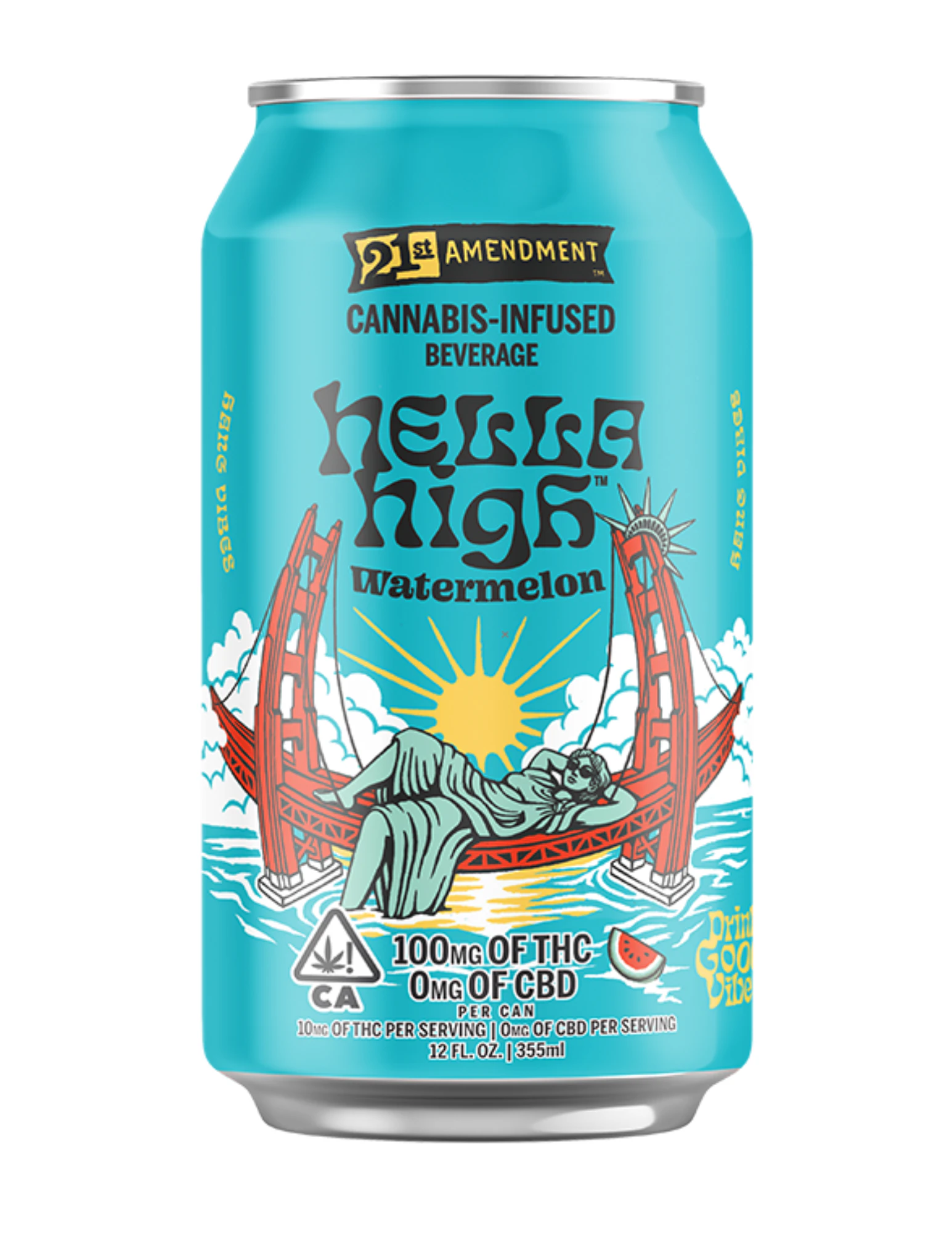 21st Amendment - 21st Amendment - 100 - Hella High Watermelon - 100mg Main Image