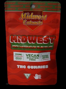 MIDWEST EXTRACTS - Midwest Extracts Spicy Watermelon Tajin Splash 200mg Gummy 8pk