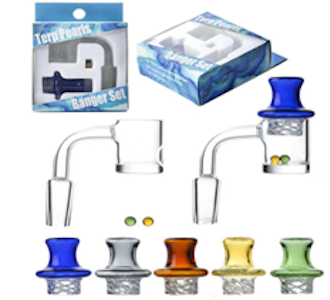 Accessory - Spinner Banger with Pearls and Carb Caps 14mm