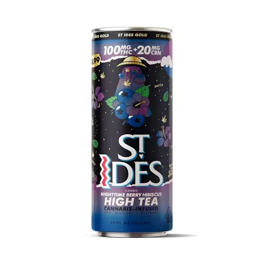 ST IDES - St. Ides Gold High Tea 100mg Nighttime Berry Hibiscus CBN Main Image