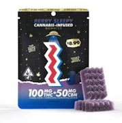 ST Ides - 100mg 2:1 THC:CBN Gummies - Berry Sleepy
