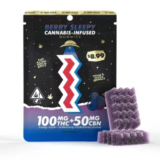 ST IDES - ST Ides - 100mg 2:1 THC:CBN Gummies - Berry Sleepy Main Image