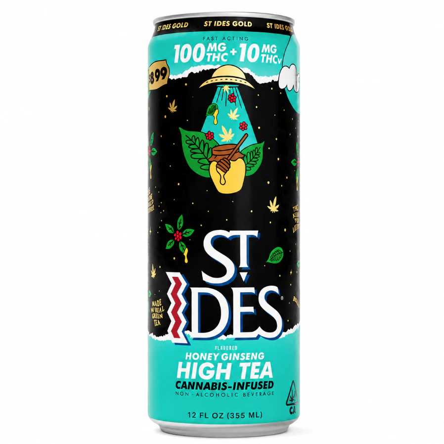 ST IDES - St Ides Gold High Tea 100mg Honey Ginseng THCV Main Image