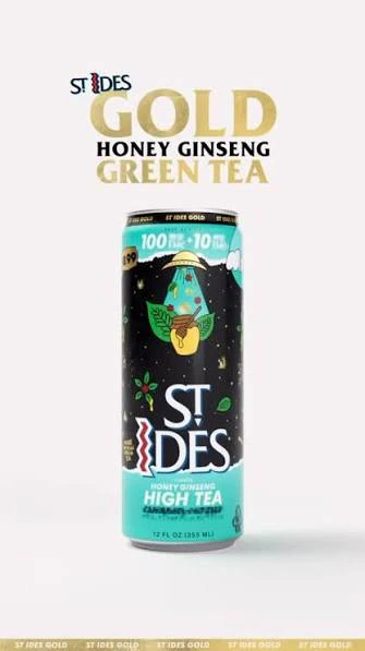 ST IDES - St Ides Gold High Tea 100mg Honey Ginseng THCV Main Image
