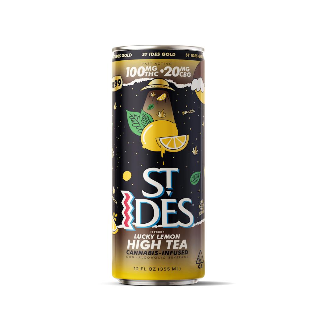 St. Ides Cannabis Infused Lucky Lemon High Tea 100mg THC / 20mg CBG 12oz