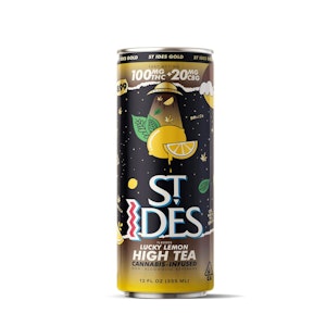 ST.IDES - St. Ides Cannabis Infused Lucky Lemon High Tea 100mg THC / 20mg CBG 12oz