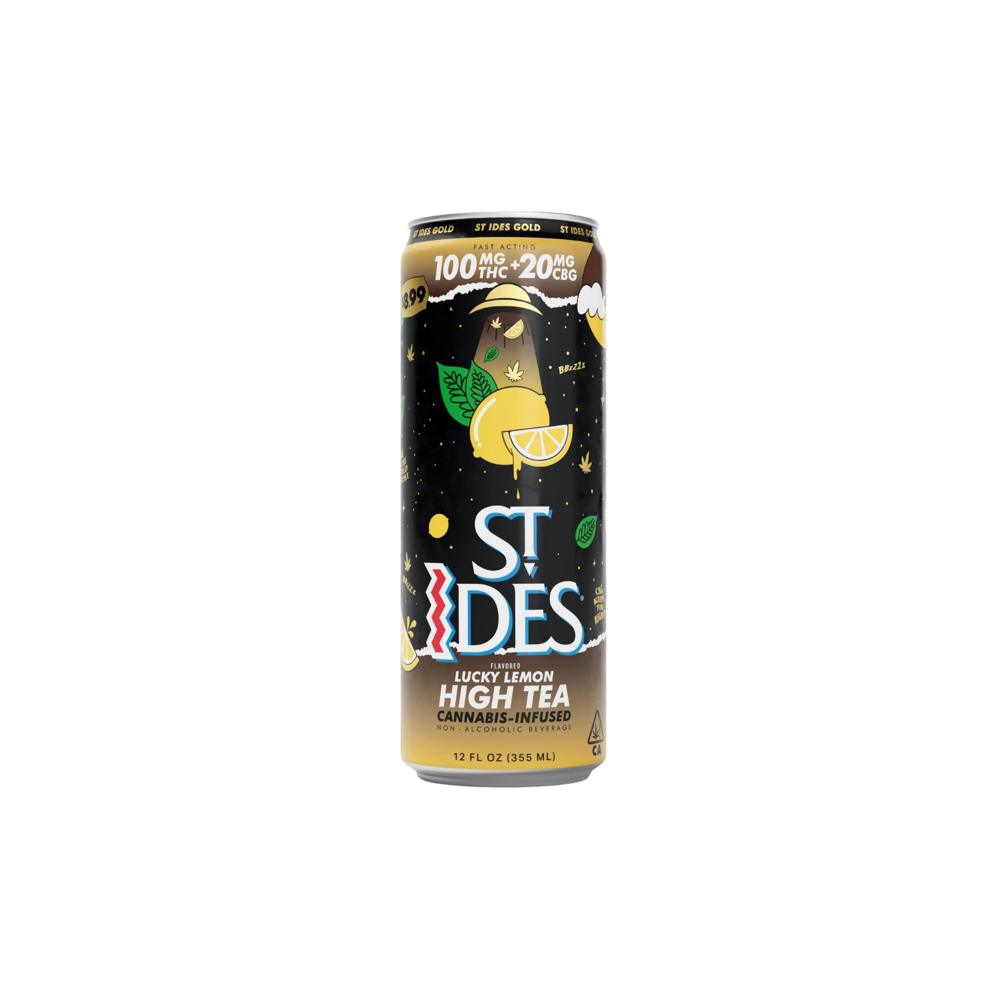 ST IDES - St Ides | Lucky Lemon CBG | Beverage | [120mg] | Hybrid Main Image