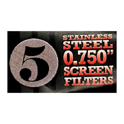 Pipe Screens - Stainless Steel 0.750