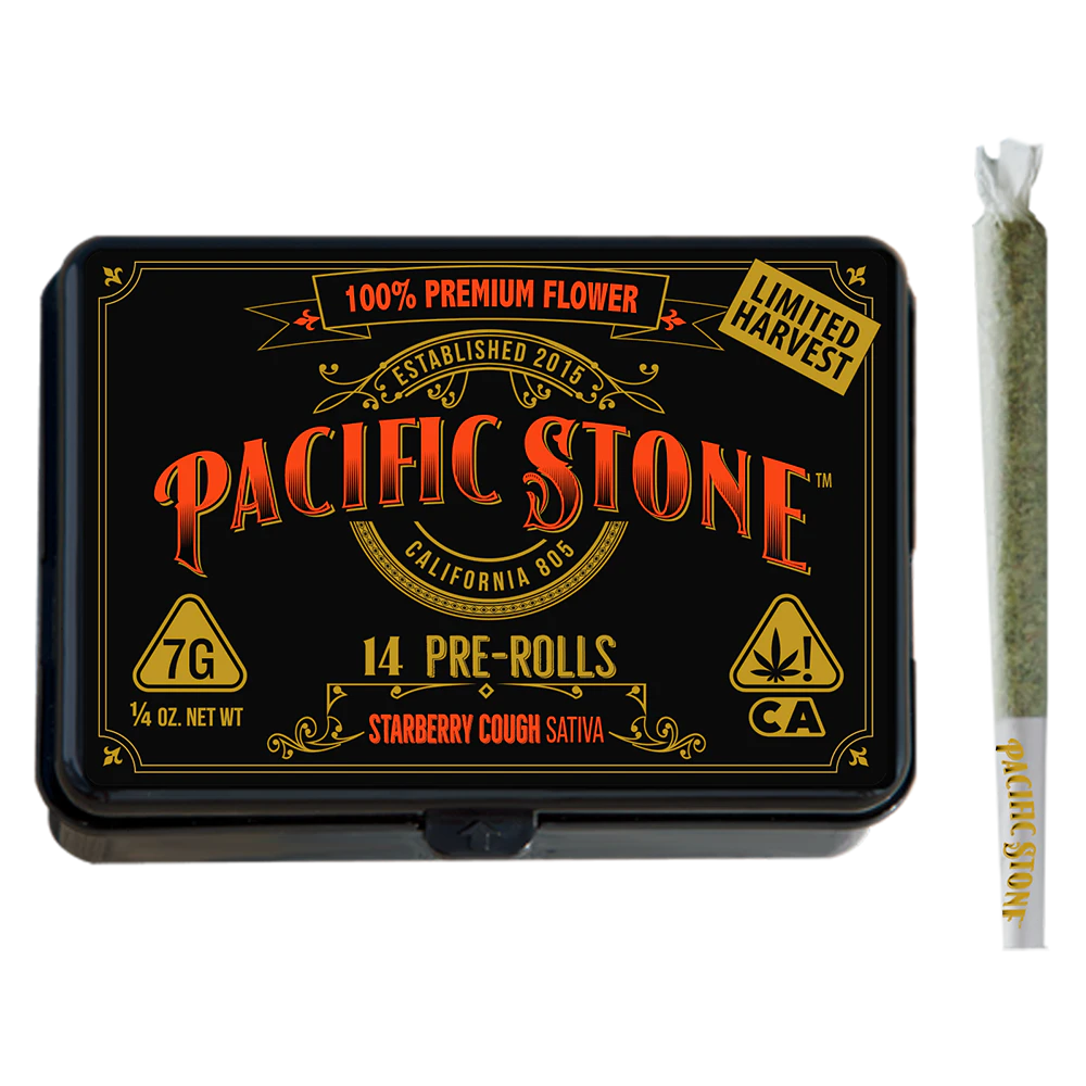 Pacific Stone - Pacific Stone - 0.5g 14pk (7g) Pre-Roll Pack - Starberry Cough Main Image