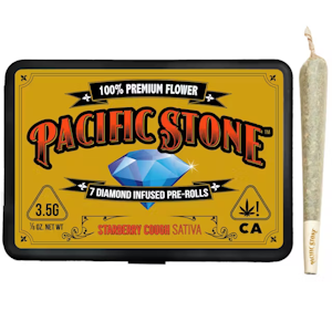 PACIFIC STONE - Pacific Stone - .5g 7pk (3.5g) Diamond Infused Pre-Roll Pack - Starberry Cough 