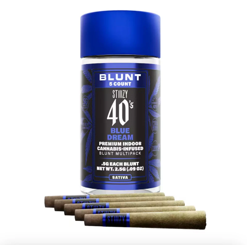 STIIIZY - Stiiizy - Blue Dream 40's Mini Infused Blunts 5pk 2.5g Main Image