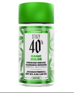 STIIIZY - Stiiizy - Magic Melon 40's Mini Infused Preroll 5pk 2.5g