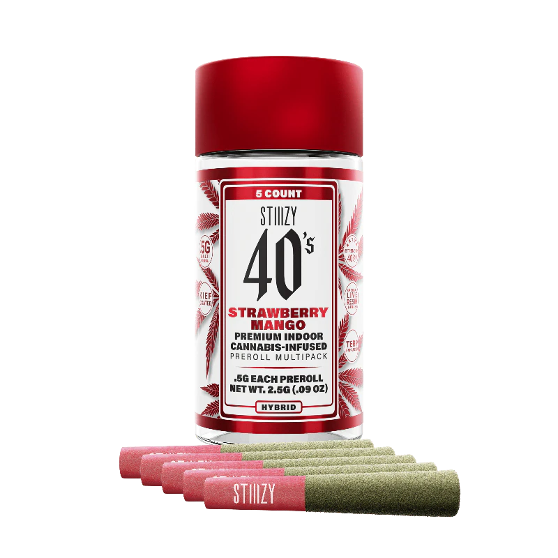 STIIIZY - Stiiizy - Strawberry Mango 40's Mini Infused Preroll 5pk 2.5g Main Image