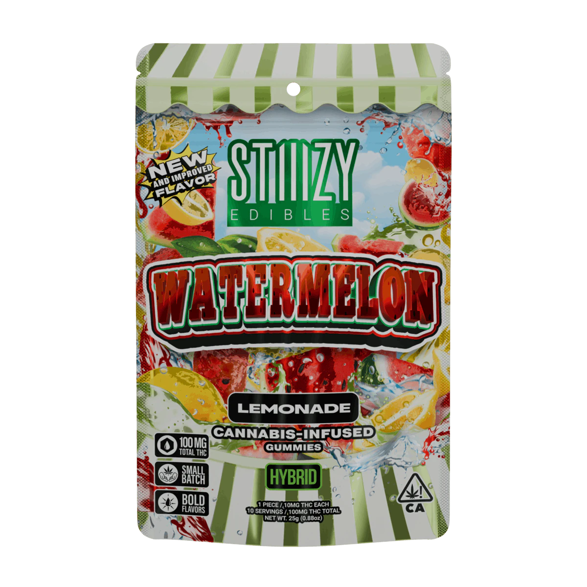 STIIIZY - Stiiizy | Watermelon Lemonade | Gummies | [100mg] 10pk | Hybrid Main Image