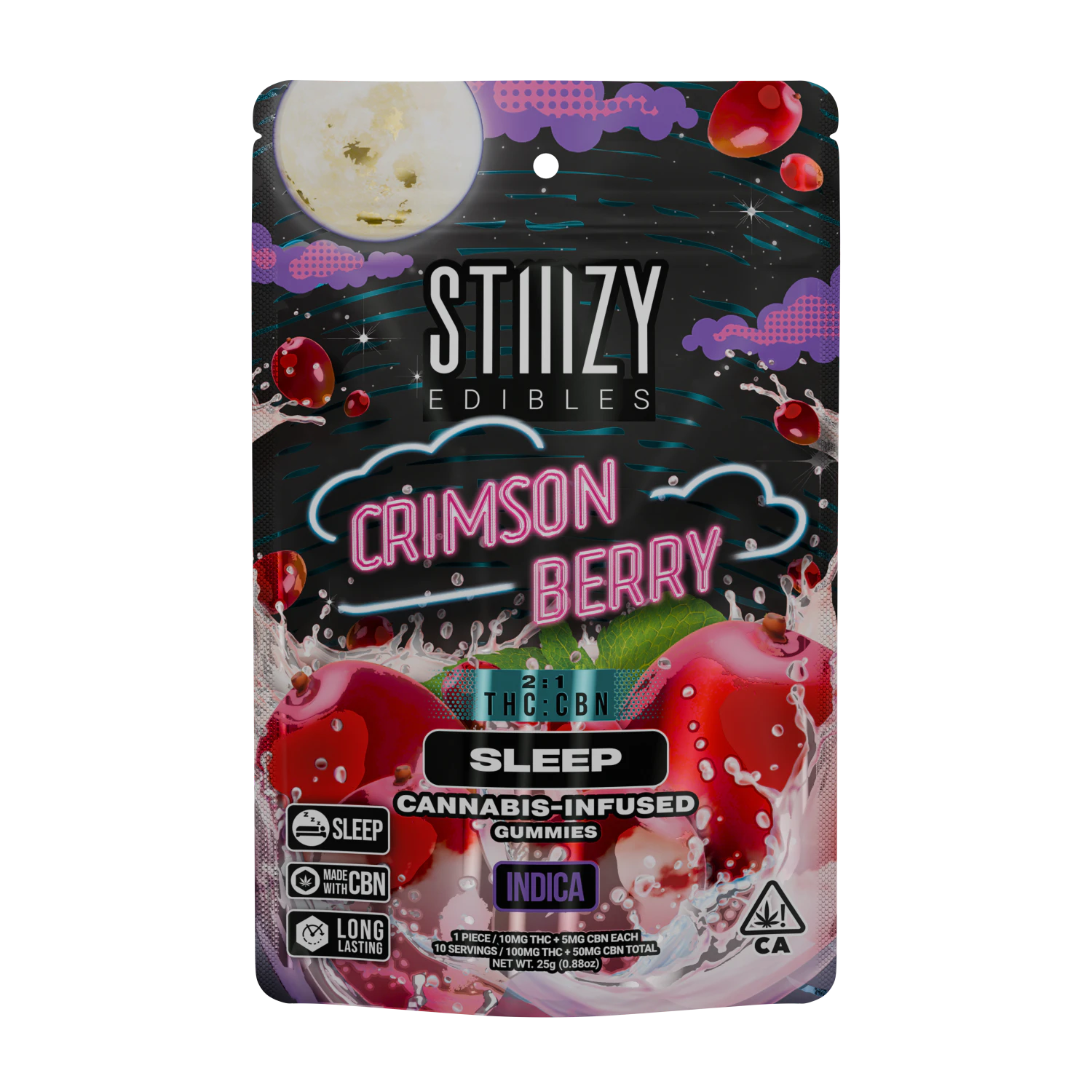 STIIIZY - Stiiizy - 2:1 CBN Gummies - Crimson Berry  Main Image