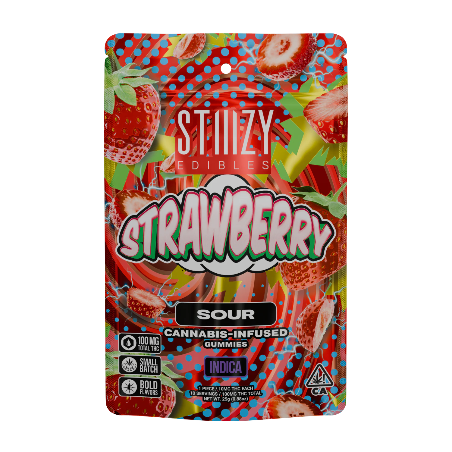 STIIIZY - Stiiizy - 100mg Nano Gummies - Sour Strawberry Main Image