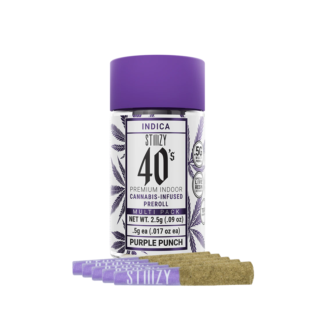 STIIIZY - Stiiizy - 5pk Infused Pre Roll Pack - Purple Punch Main Image