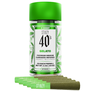 STIIIZY - Gelato - 40's Infused Preroll 5 Pk (2.5g)