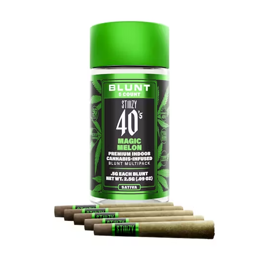STIIIZY | Magic Melon | 40's Infused Mini Blunts 5pk | 2.