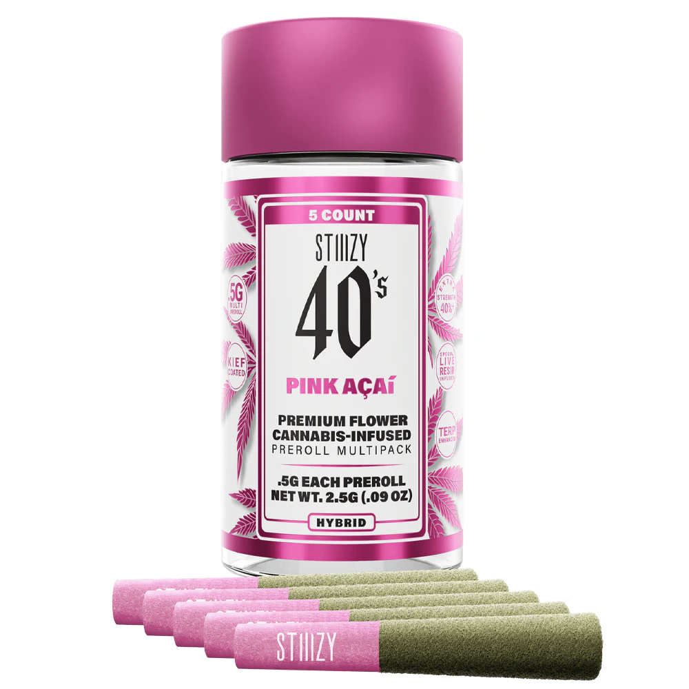 STIIIZY - Pink Acai - 40's Infused Preroll 5 Pk (2.5g) Main Image