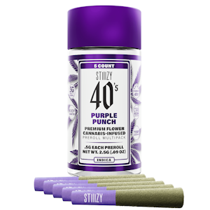 STIIIZY - Purple Punch - 40's Infused Preroll 5 Pk (2.5g)